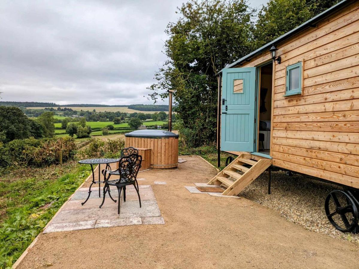 Romantic Nature Retreat, Luxury Glamping & Stargazing Views - Dragonfly Shepherd Hut Yarpole 外观 照片