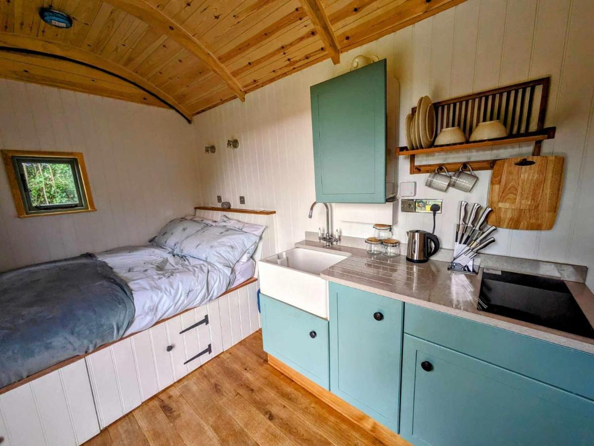 Romantic Nature Retreat, Luxury Glamping & Stargazing Views - Dragonfly Shepherd Hut Yarpole 外观 照片